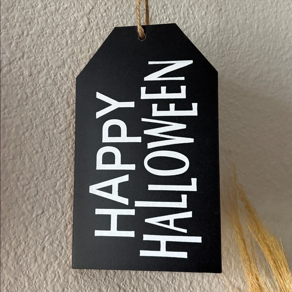 Target Halloween Hanging Tags - Orange, Black, White
